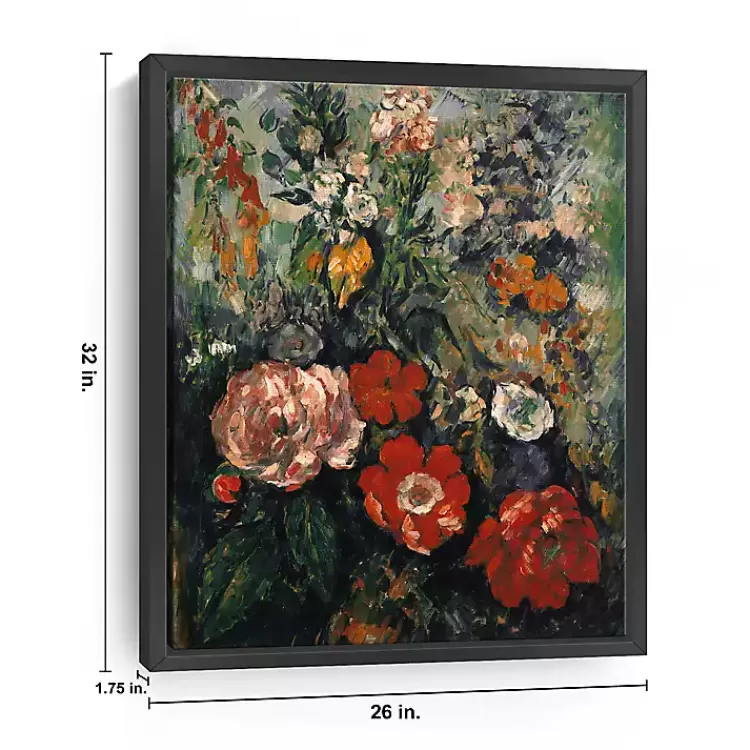 flowers_paul_cezanne_framed_canvas_art_print_2.webp Flowers Paul Cezanne Framed Canvas Art Print>Kirklands Home Online