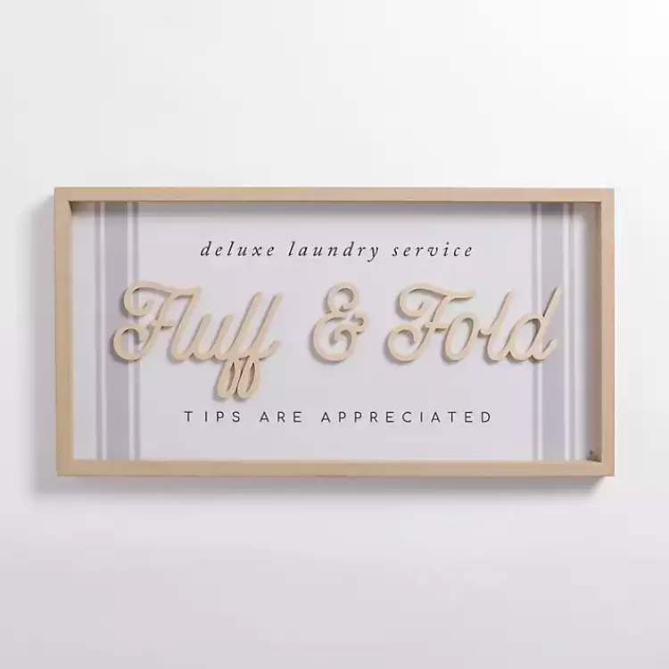Fluff and Fold Wood Wall Plaque>Kirklands Home Discount