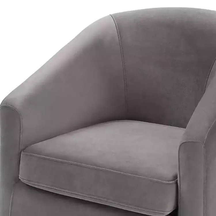 fog_velvet_swivel_barrel_accent_chair_3.webp Fog Velvet Swivel Barrel Accent Chair>Kirklands Home New
