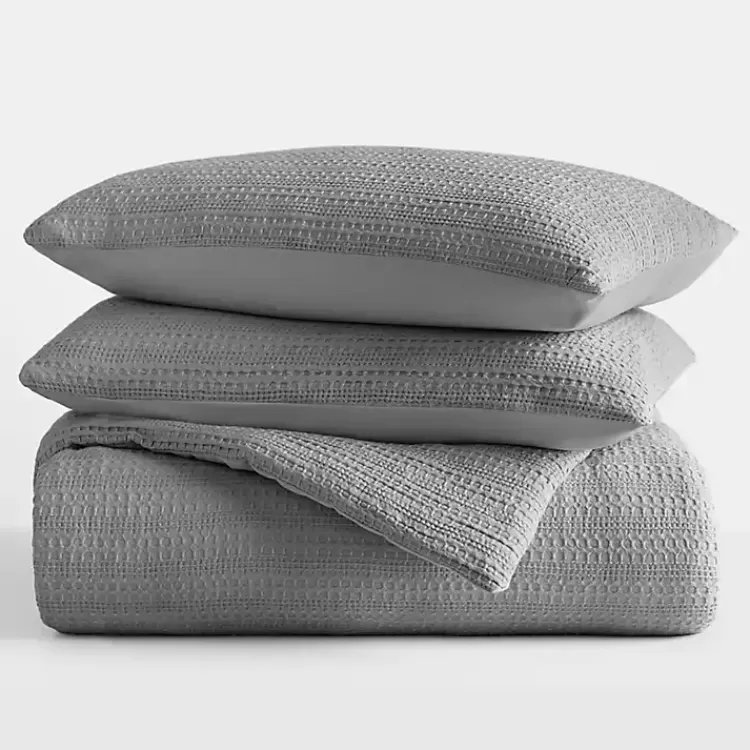 Fog Waffle Ultra-Soft 3-pc. King Comforter Set>Kirklands Home Best Sale