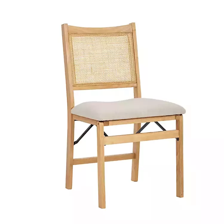 Folding Rat Cane Back Cushioned Chair>Kirklands Home New