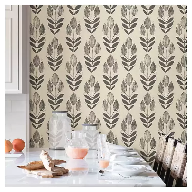 Folk Tulip Peel and Stick Wallpaper>Kirklands Home New