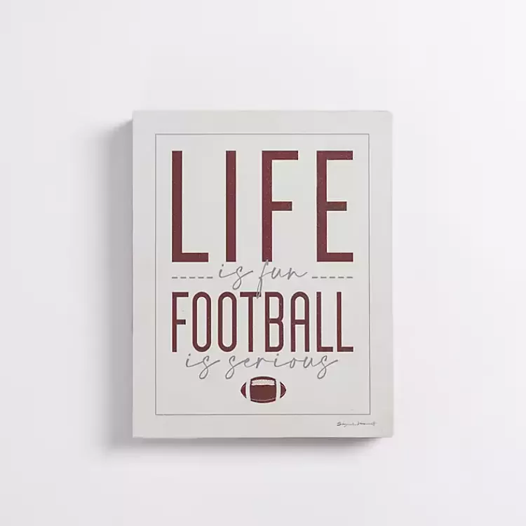 Football is Serious Wall Plaque>Kirklands Home New