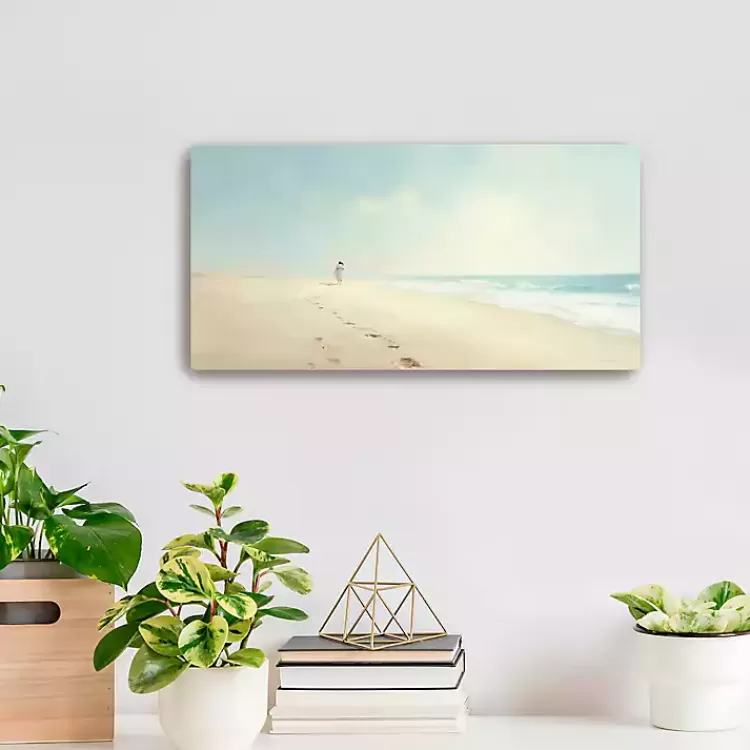 Footprints in the Sand Canvas Art Print, 20x10 in.>Kirklands Home Cheap