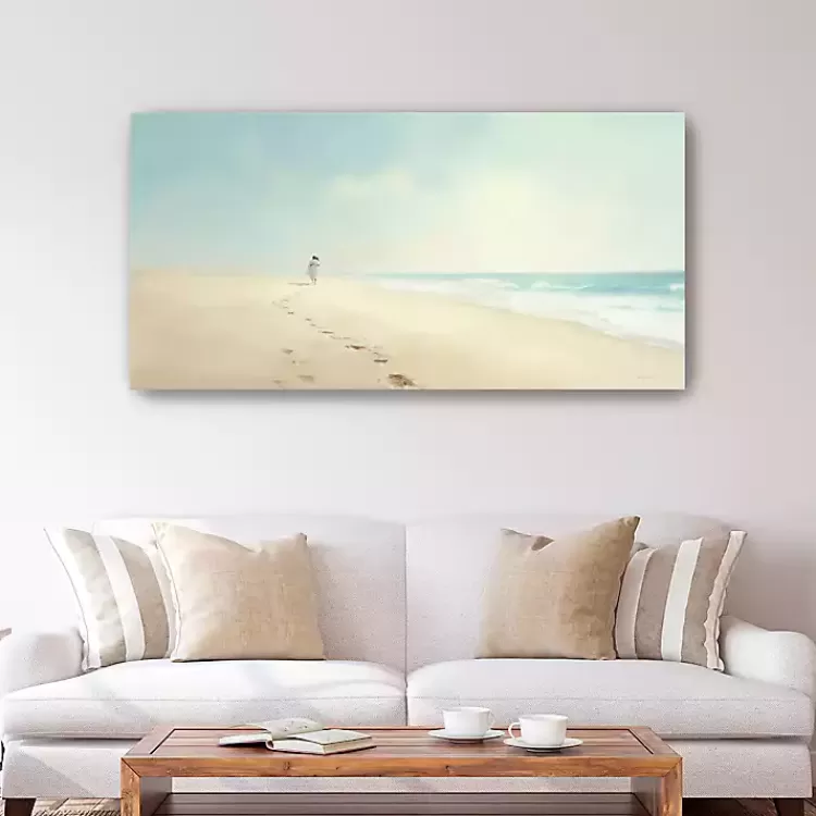 Footprints in the Sand Canvas Art Print, 60x30 in.>Kirklands Home Discount