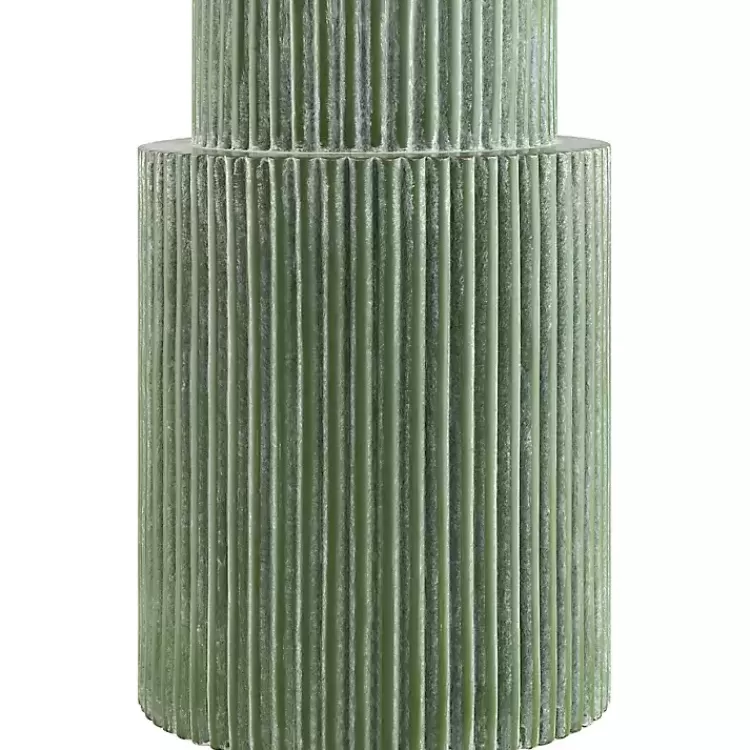 Forest Green Ribbed Table Lamp>Kirklands Home Shop