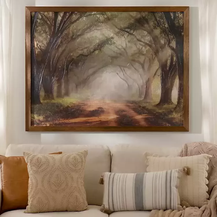Forest Lined Path Framed Art Print>Kirklands Home Fashion