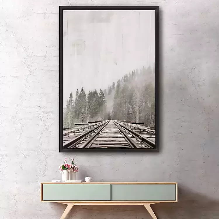 Forest Railway Framed Giclee Canvas Art Print>Kirklands Home Hot