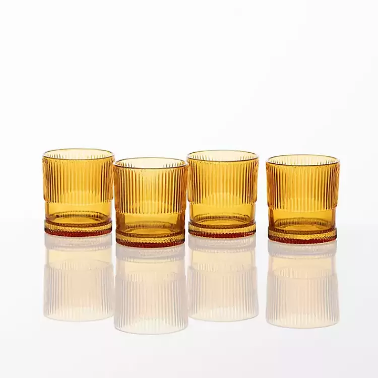 Fortessa Amber NoHo Short Glasses, Set of 4>Kirklands Home Discount