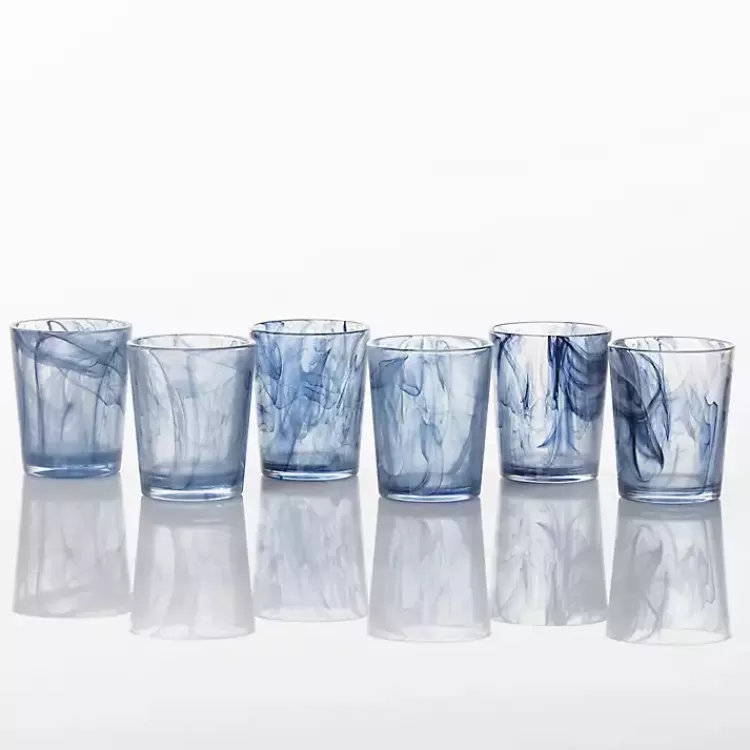fortessa_blue_swirl_short_glasses_set_of__2.webp Fortessa Swirl Short Glasses, Set of 6>Kirklands Home New