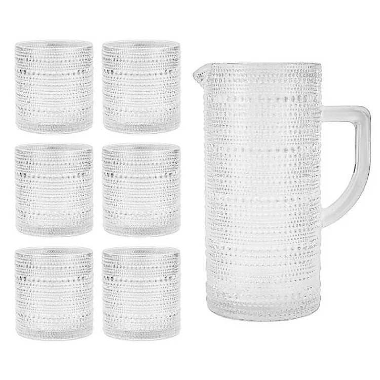 Fortessa Bead Glasses and Pitcher, Set of 7>Kirklands Home Clearance