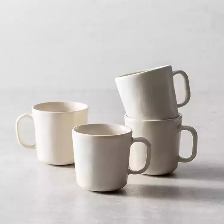 Fortessa Sand Ceramic Mugs, Set of 4>Kirklands Home Clearance
