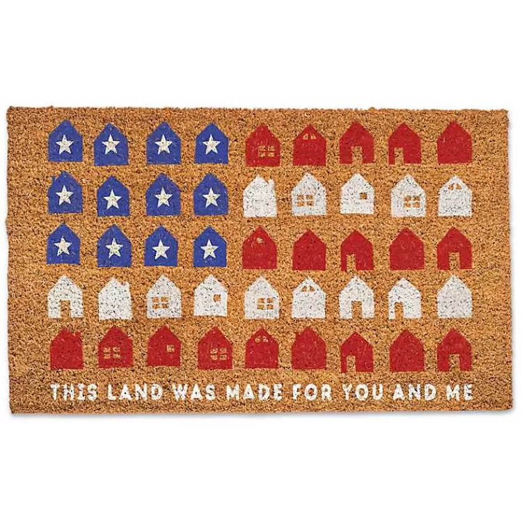 Fourth of July This Land Coir Doomat>Kirklands Home New