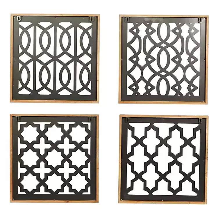 framed_matte_black_metal_wall_plaques_set_of__4.webp Framed Matte Black Metal Wall Plaques, Set of 4>Kirklands Home Store