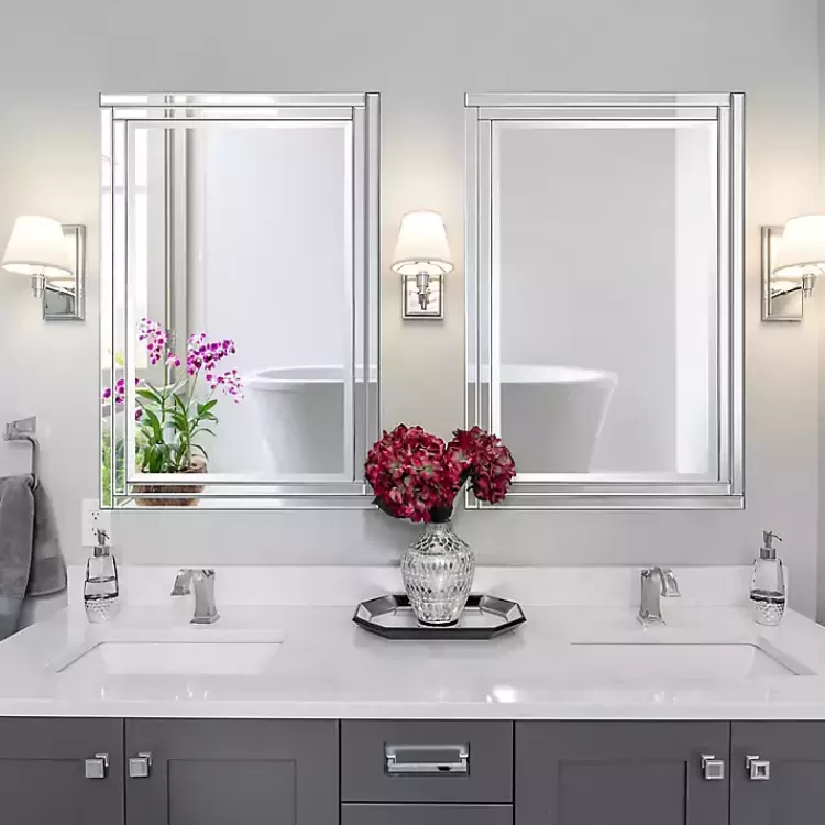 Frameless Double Panel Wall Mirror>Kirklands Home Best