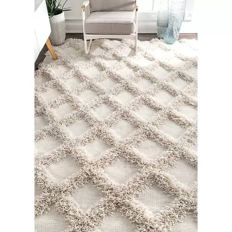 francis_shaggy_diamond_trellis_area_rug_x_3.webp Francis Shaggy Diamond Trellis Area Rug, 7x9>Kirklands Home Clearance