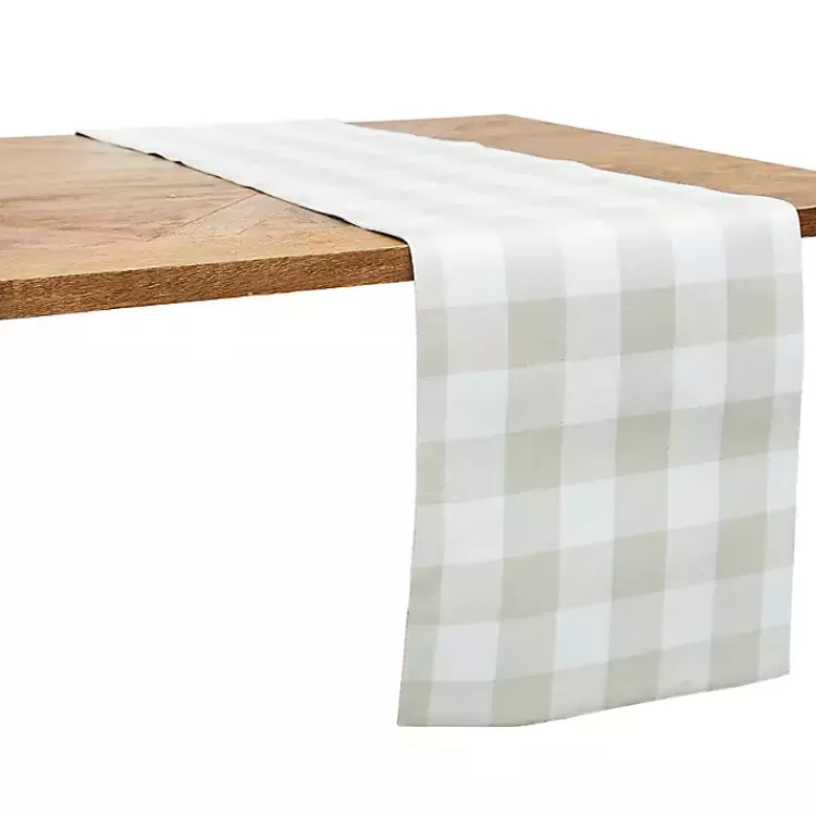 Franklin Pebble Gingham Table Runner>Kirklands Home Cheap