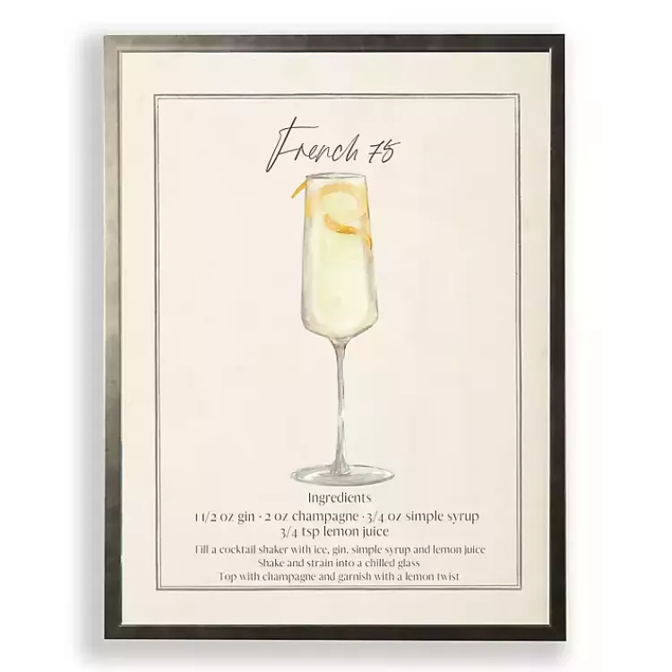 French 75 Framed Art Print>Kirklands Home Outlet