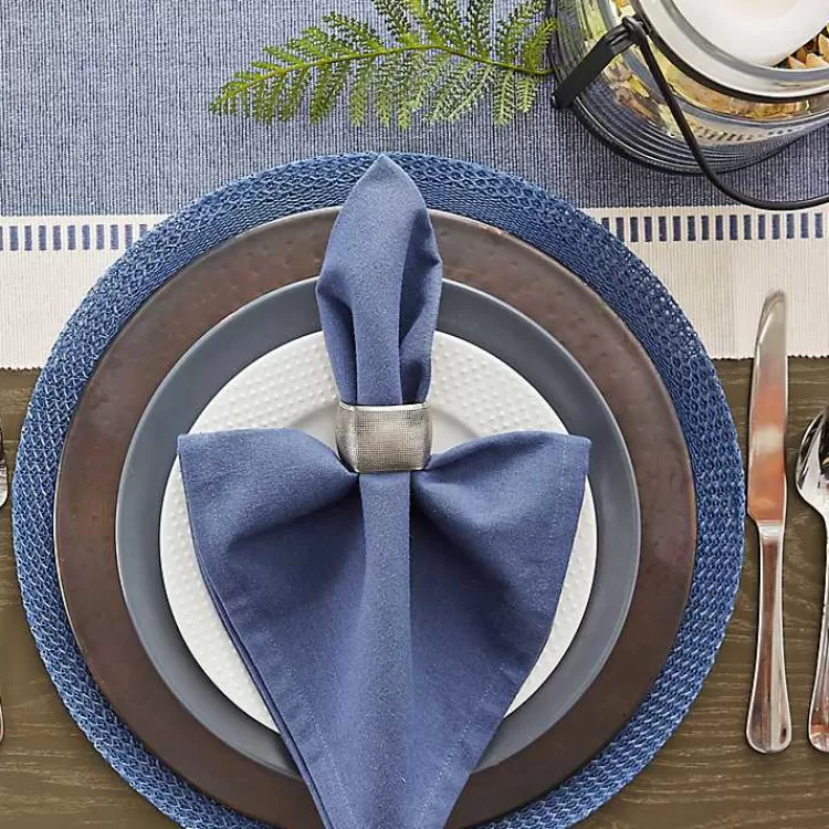 french_blue_woven_round_placemats_set_of__2.webp French Woven Round Placemats, Set of 6>Kirklands Home Outlet