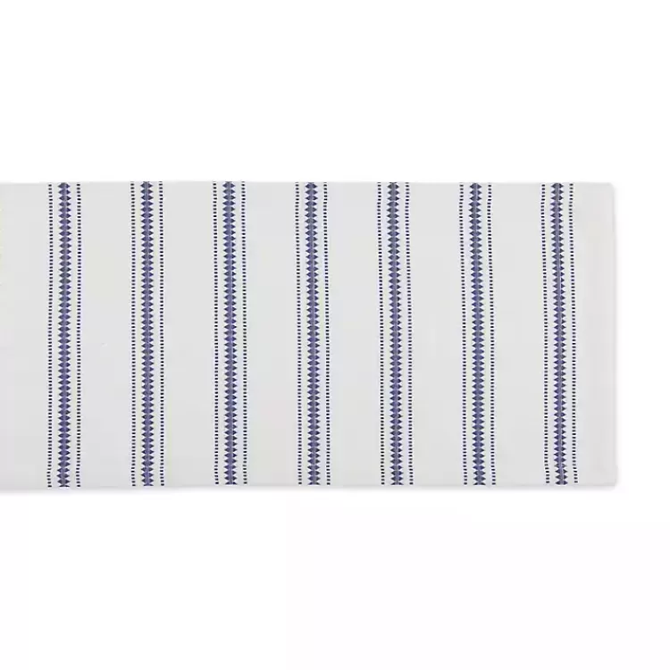 French Zig Zag Stripe Table Runner, 72 in.>Kirklands Home Clearance