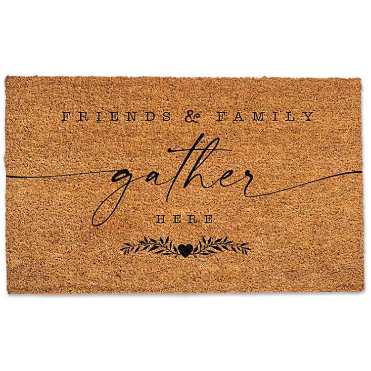 Friends & Family Gather Here Doormat>Kirklands Home Shop