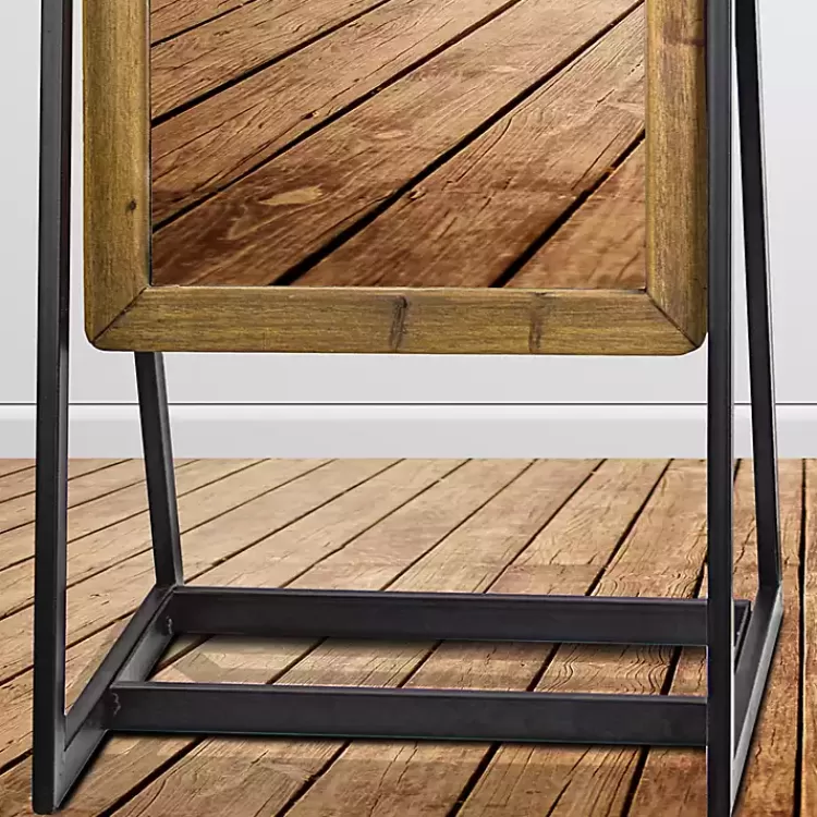 full_length_wood_and_metal_wall_mirror_with_stand_3.webp Full Length Wood and Metal Wall Mirror with Stand>Kirklands Home Fashion