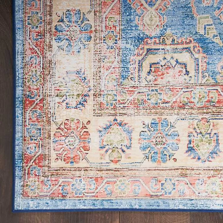 fulton_blue_vintage_medallion_runner_x_3.webp Fulton Vintage Medallion Runner, 2x7>Kirklands Home Clearance