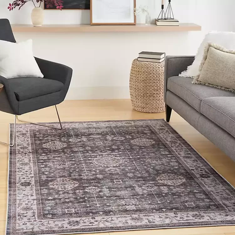 fulton_charcoal_medallion_area_rug_x_5.webp Fulton Charcoal Medallion Area Rug, 5x7>Kirklands Home Flash Sale