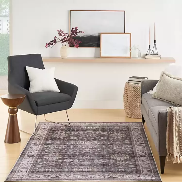 fulton_charcoal_medallion_area_rug_x_7.webp Fulton Charcoal Medallion Area Rug, 5x7>Kirklands Home Flash Sale