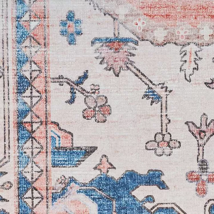 Fulton Coral Medallion Runner, 2x7>Kirklands Home Outlet