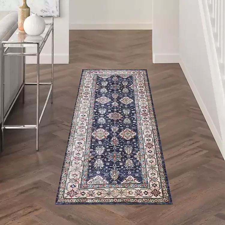 fulton_navy_medallion_runner_x_5.webp Fulton Navy Medallion Runner, 2x7>Kirklands Home Discount