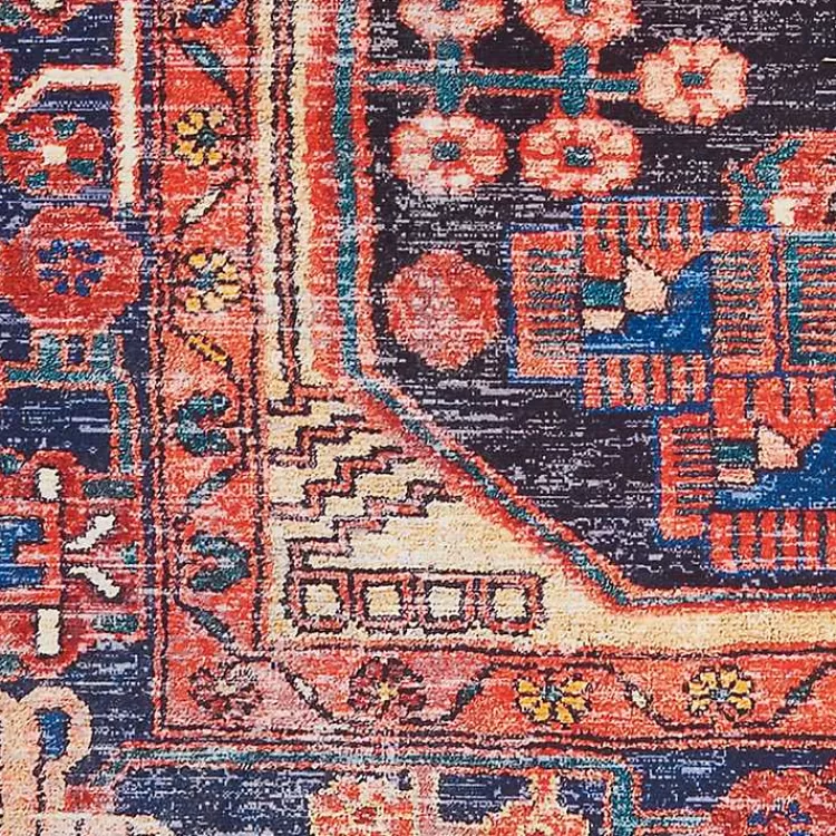 Fulton Red Botanical Area Rug, 5x7>Kirklands Home Flash Sale