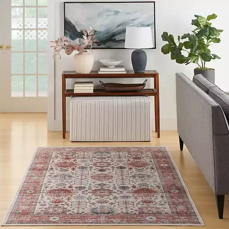 fulton_red_floral_medallion_area_rug_x_7.webp Fulton Red Floral Medallion Area Rug, 7x10>Kirklands Home Online