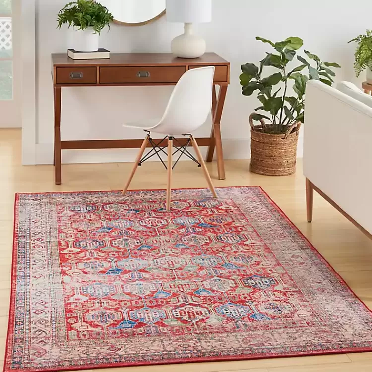 fulton_red_traditional_area_rug_x_5.webp Fulton Traditional Area Rug, 7x10>Kirklands Home Hot