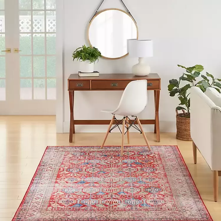 fulton_red_traditional_area_rug_x_7-1.webp Fulton Traditional Area Rug, 5x7>Kirklands Home Best