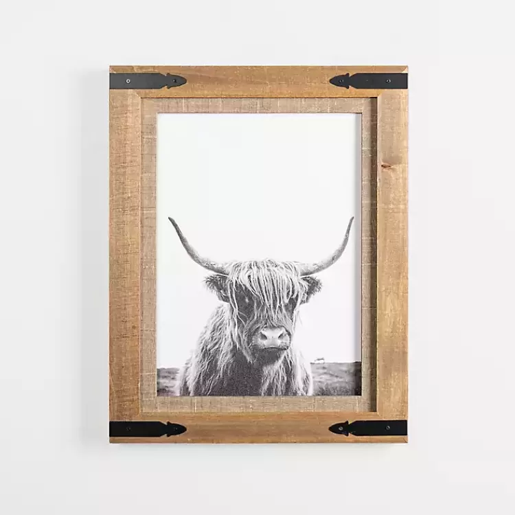 Furry Highland Cow Framed Art Print>Kirklands Home New