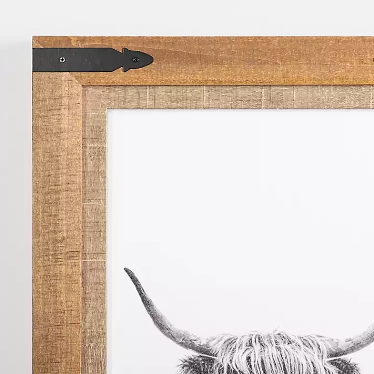furry_highland_cow_framed_art_print_2.webp Furry Highland Cow Framed Art Print>Kirklands Home New