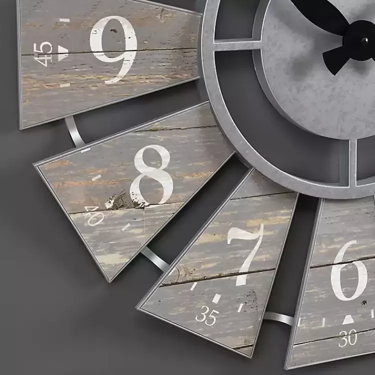 galvanized_gray_windmill_wall_clock_2.webp Galvanized Windmill Wall Clock>Kirklands Home Clearance