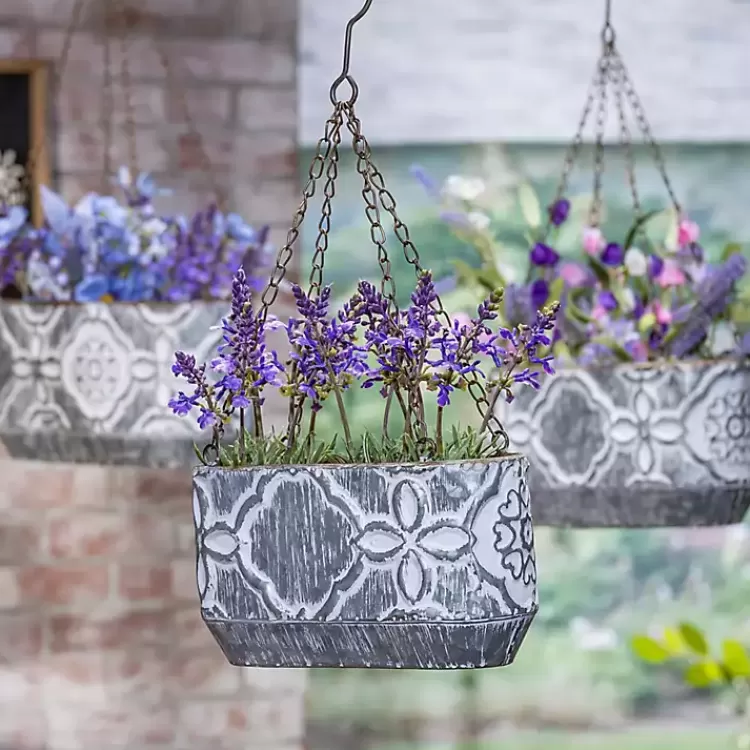Galvanized Hanging Bucket Planters, Set of 3>Kirklands Home Online