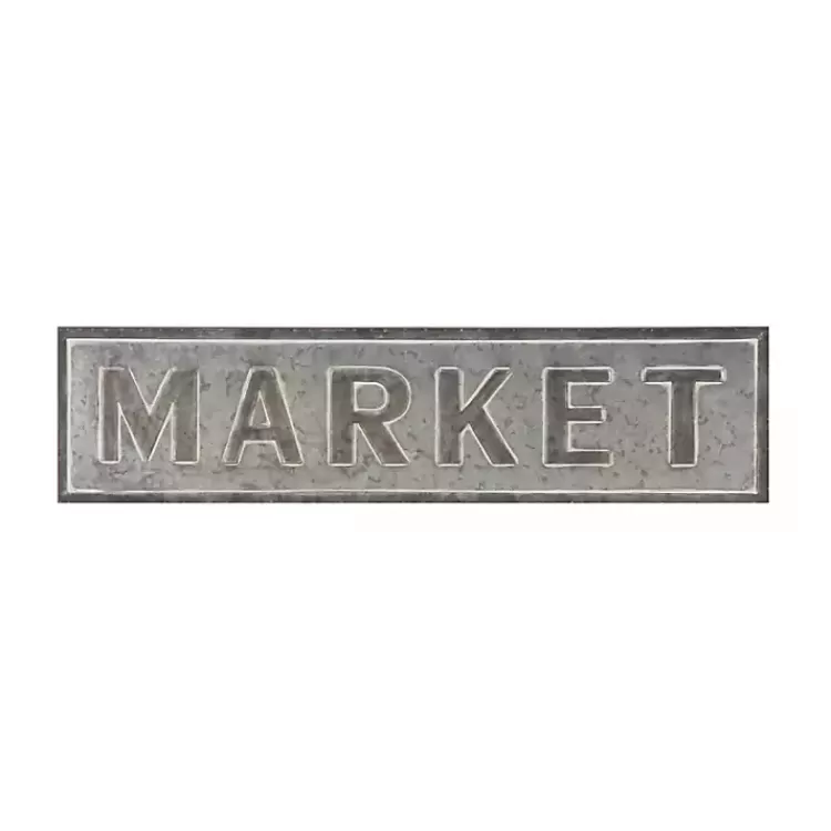 Galvanized Iron Market Wall Sign>Kirklands Home Hot