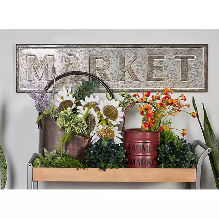 Galvanized Iron Market Wall Sign>Kirklands Home Hot