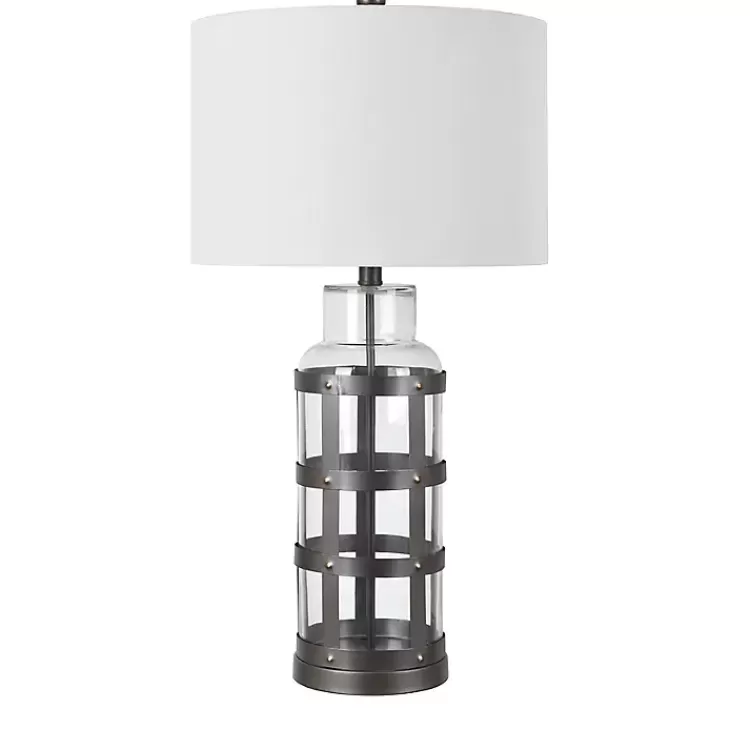 Galvanized Metal Glass Jug Table Lamp>Kirklands Home Outlet
