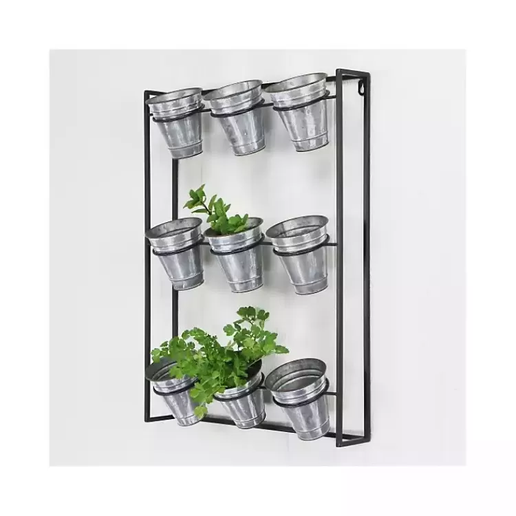 Galvanized Wall Holder Planter>Kirklands Home Sale
