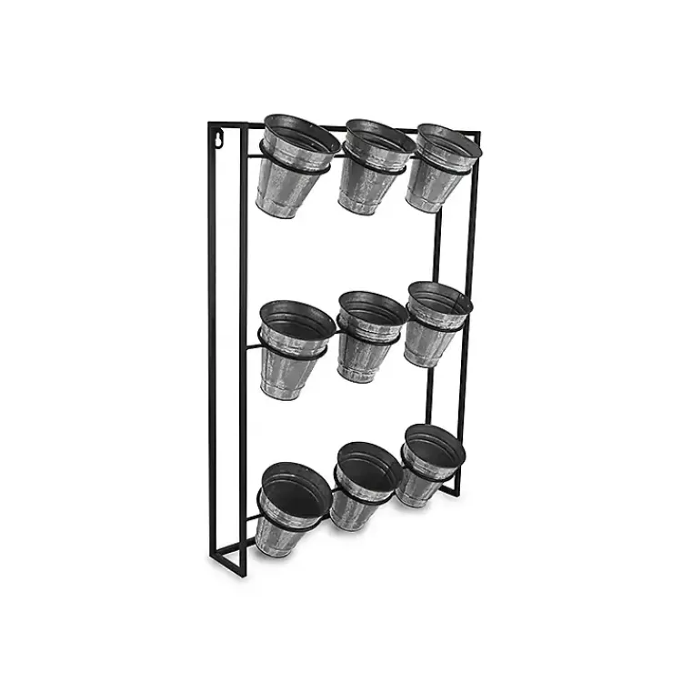 Galvanized Wall Holder Planter>Kirklands Home Sale