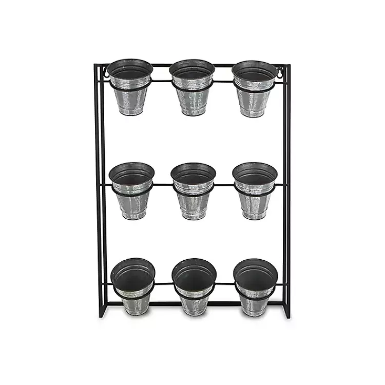 galvanized_wall_holder_planter_3.webp Galvanized Wall Holder Planter>Kirklands Home Sale