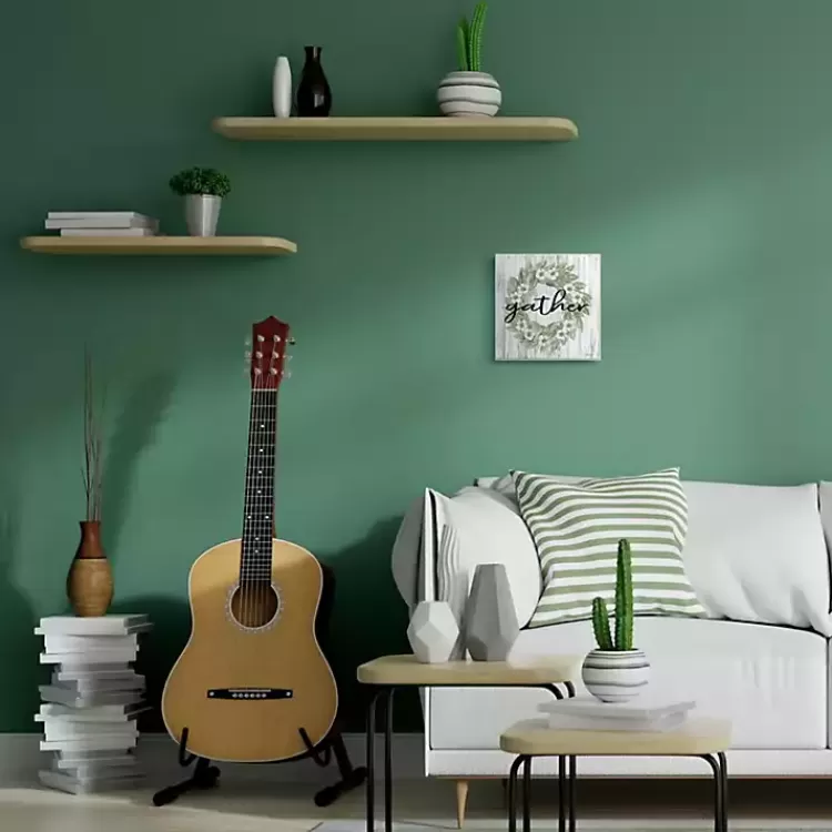 Gather In Floral Wood Plank Wall Plaque>Kirklands Home Online