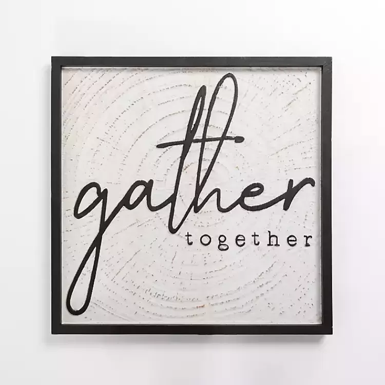 Gather Together Framed Wall Plaque>Kirklands Home Discount
