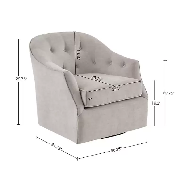 gayla_taupe_button_tufted_swivel_accent_chair_7.webp Gayla Taupe Button Tufted Swivel Accent Chair>Kirklands Home Shop