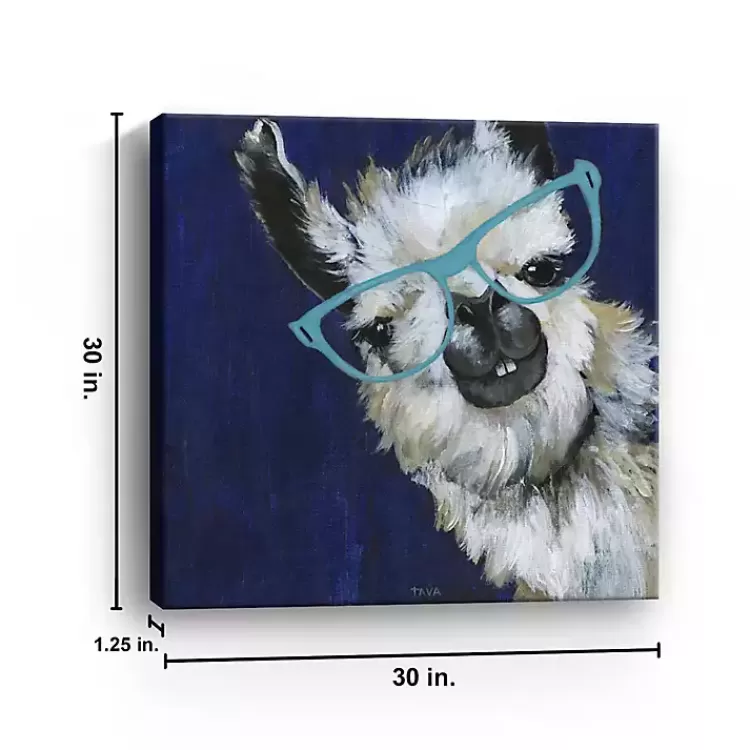 gentlemen_llama_canvas_art_print_2.webp Gentlemen Llama Canvas Art Print>Kirklands Home Best