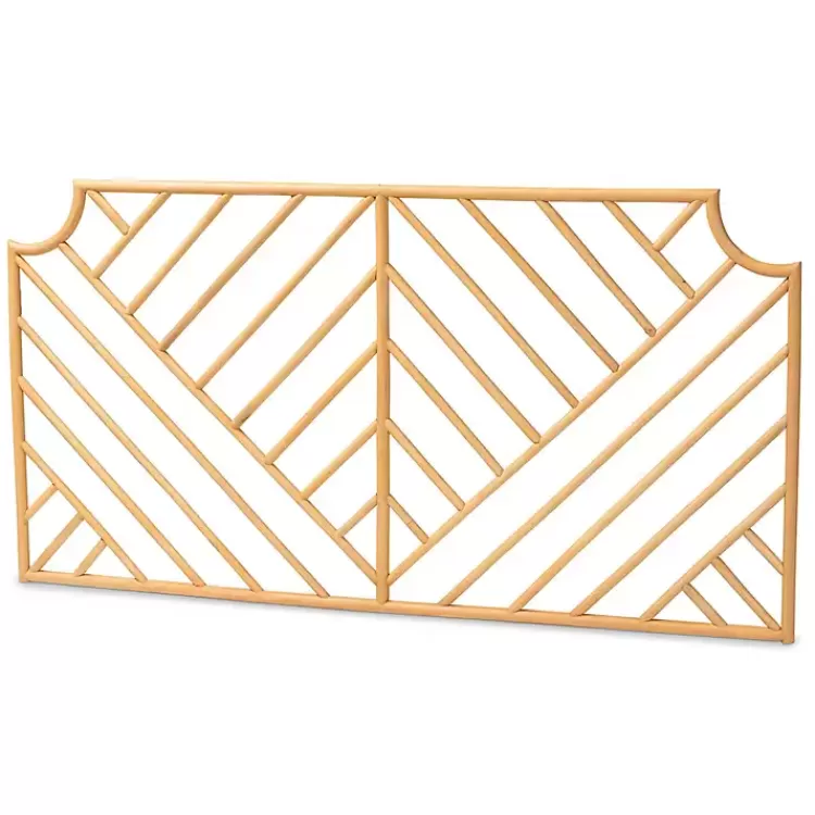 Geometric Weave Rat Queen Headboard>Kirklands Home Best Sale